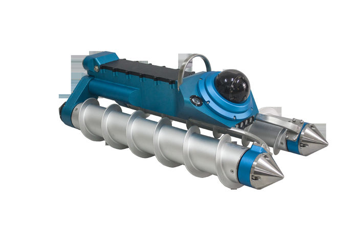 Remote Control Spiral Robotic Sewer/Water Pipe Inspection Camera System In Mud 0