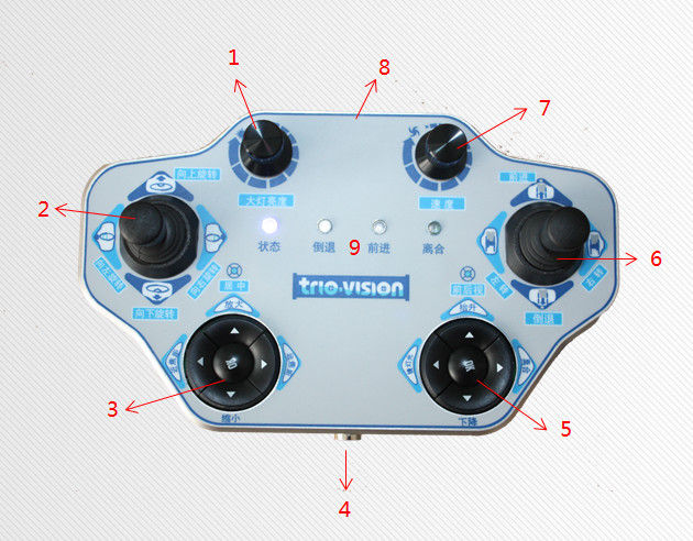 pipe inspection robot with 120m cable wheel, 14 inches LCD for 200-1000mm diameter of pipeline 4