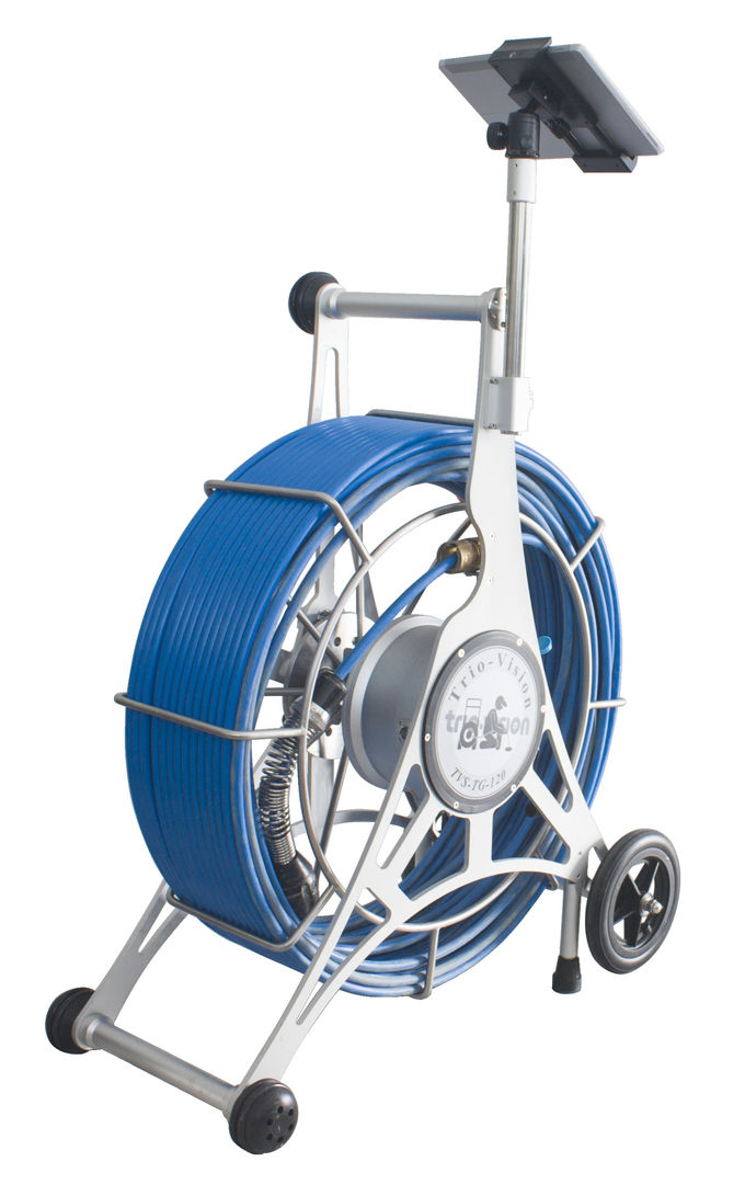 Wear Proof SS Structure Sewer Inspection Camera , Pipe Inspection System With High Light LED Lamps 1