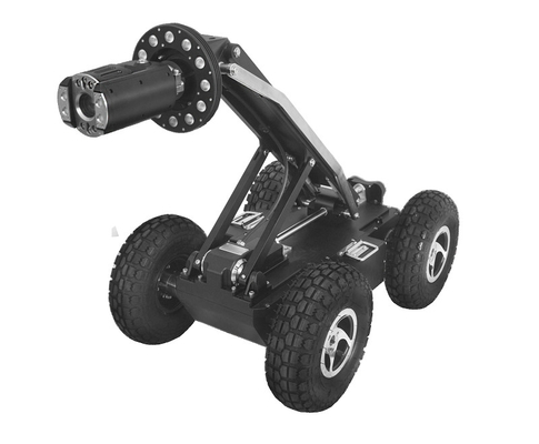 360 Degree Rotation and Remote Control Pipe Inspection Camera  Robotic Crawler System
