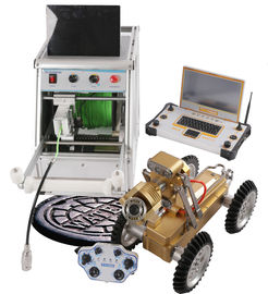 High Definition Camera Pipe Crawler Robot For 250-2000mm Diameter Pipes